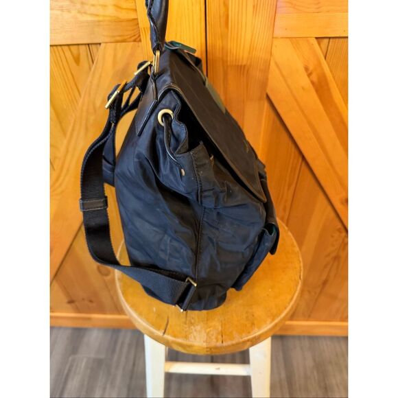 Tory Burch Perry Nylon Backpack Black Cinch (6207) - Picture 4 of 12